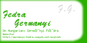 fedra germanyi business card